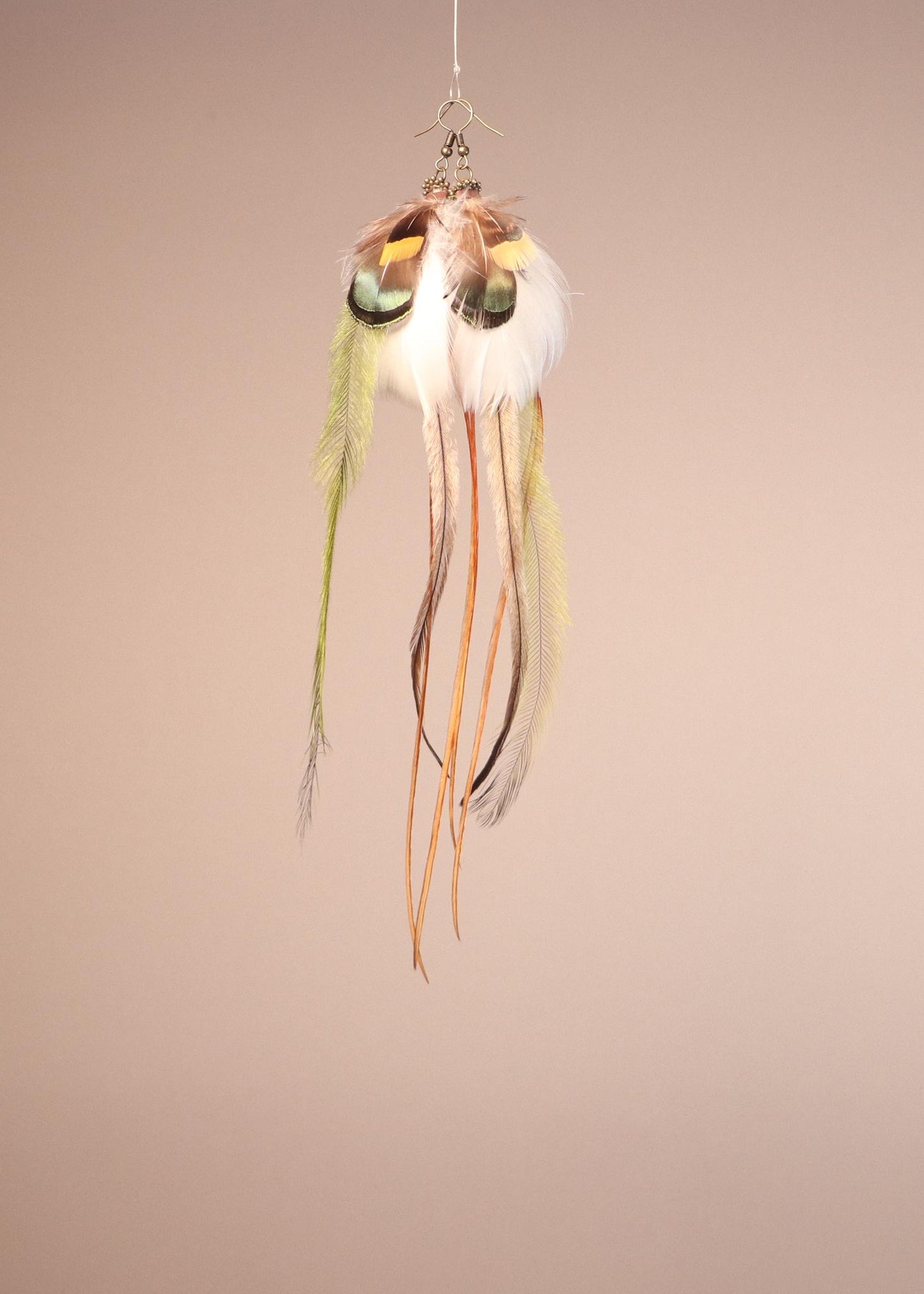 Green, Brown, White Emu/Rooster/Lady Amherst pheasant