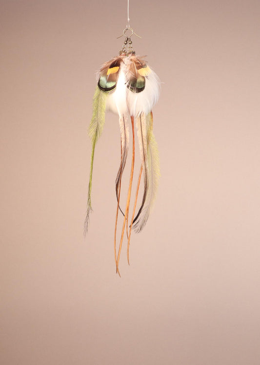 Green, Brown, White Emu/Rooster/Lady Amherst pheasant