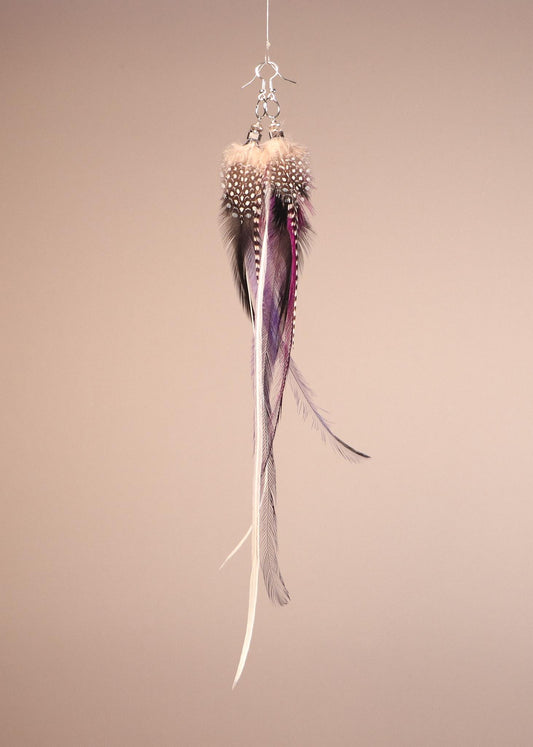 Purple, Black, White Roosters/Emu/Guinea Fowls