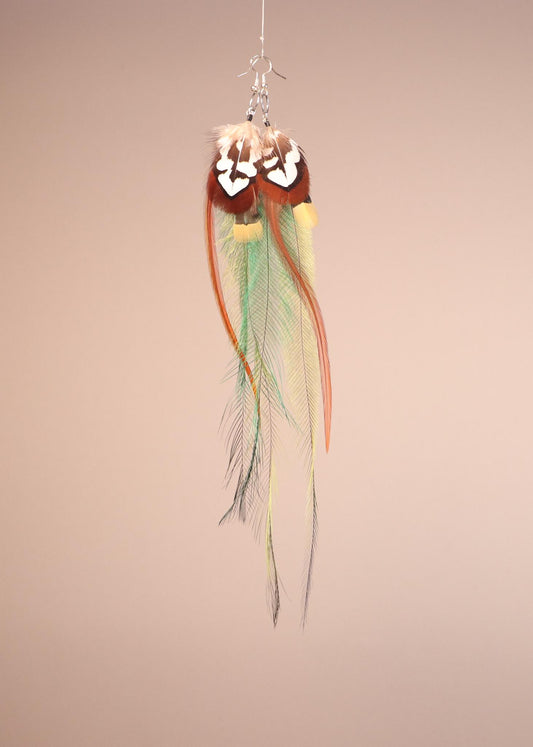 Green, Brown Natural Reeves Venery Pheasant/Rooster